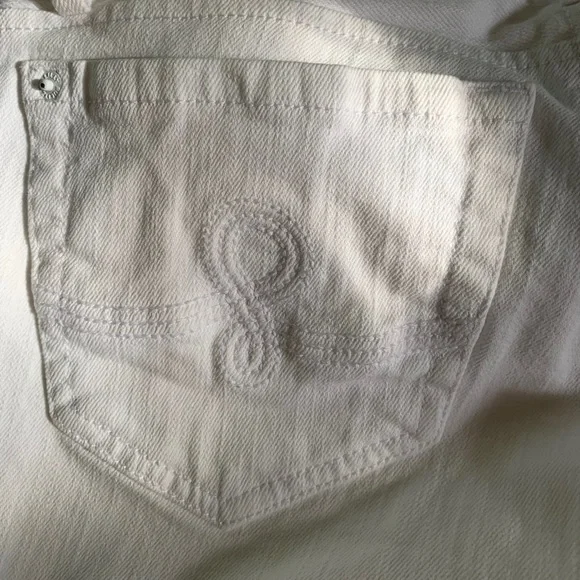 🔥 SOLD 🔥 Lilly Pulitzer White Worth Skinny Mini Jeans - Picture 7 of 8